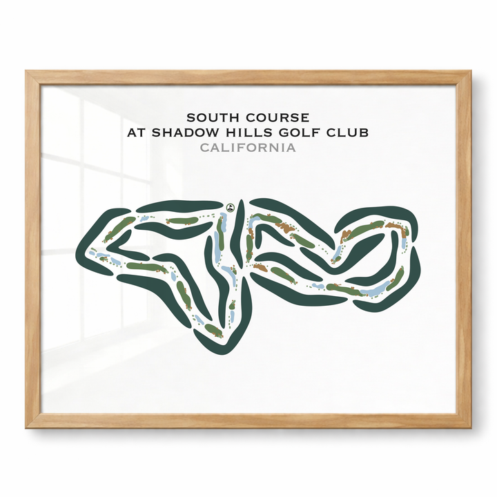 South Course at Shadow Hills Golf Club, California - Printed Golf Courses