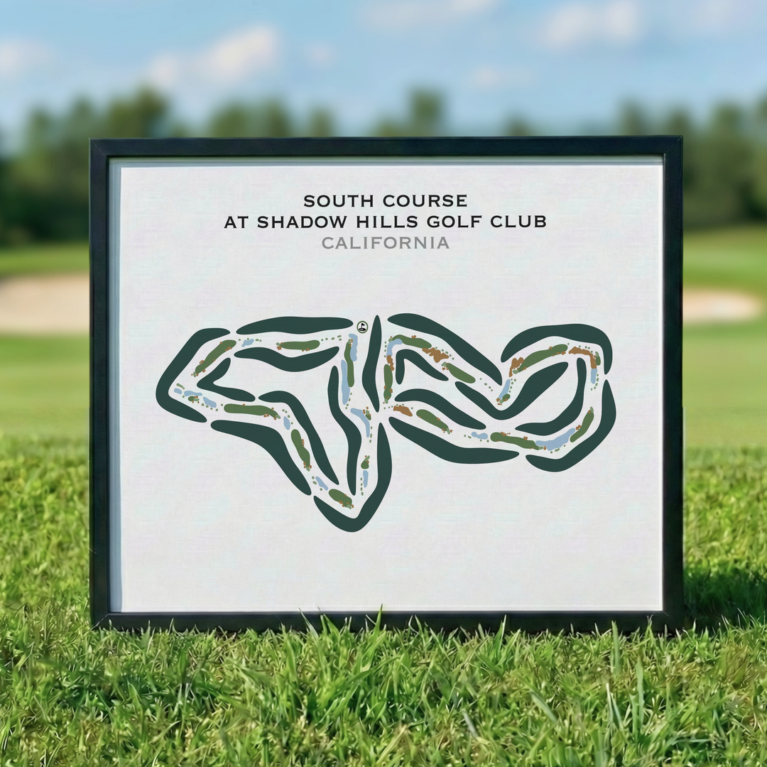 South Course at Shadow Hills Golf Club, California - Printed Golf Courses