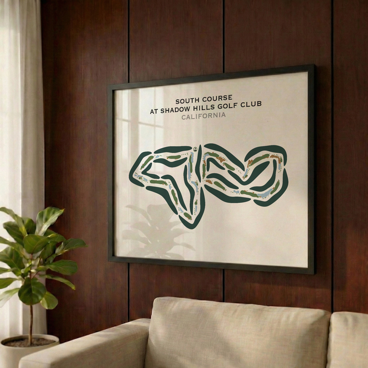 South Course at Shadow Hills Golf Club, California - Printed Golf Courses