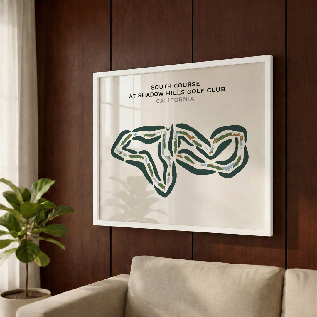 South Course at Shadow Hills Golf Club, California - Printed Golf Courses