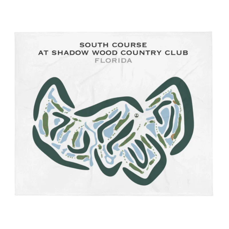 South Course at Shadow Wood Country Club, Florida - Printed Golf Courses