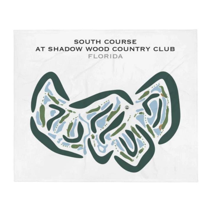 South Course at Shadow Wood Country Club, Florida - Printed Golf Courses