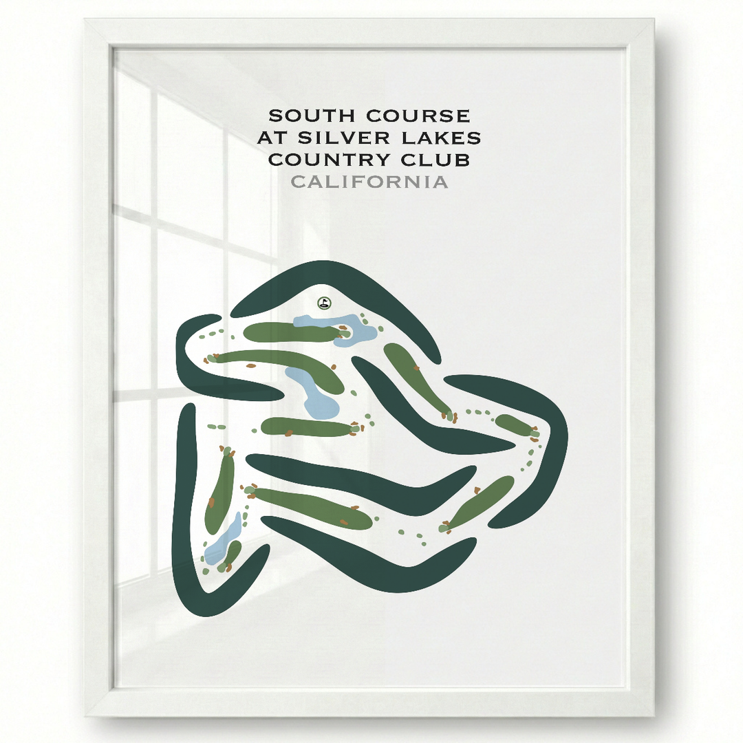 South Course at Silver Lakes Country Club, California - Printed Golf Courses