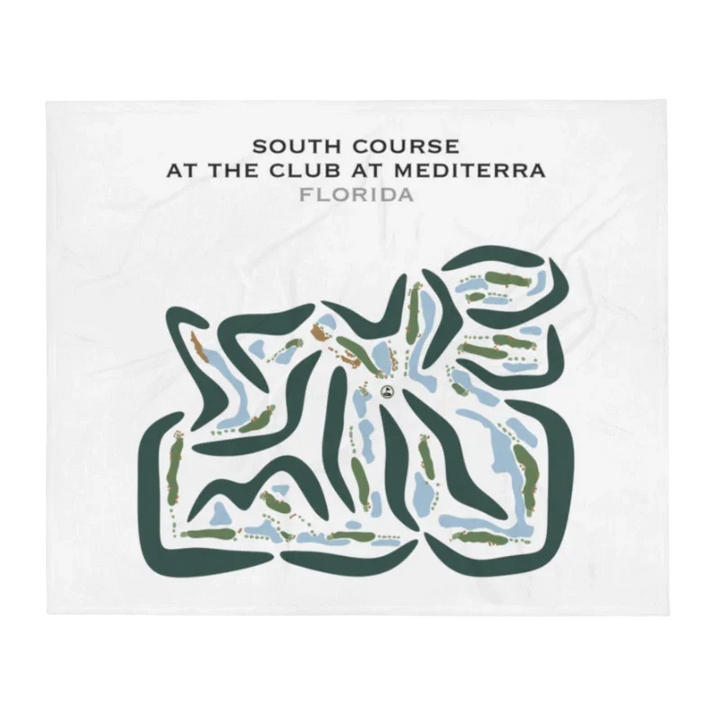 South Course at The Club at Mediterra, Florida - Printed Golf Courses
