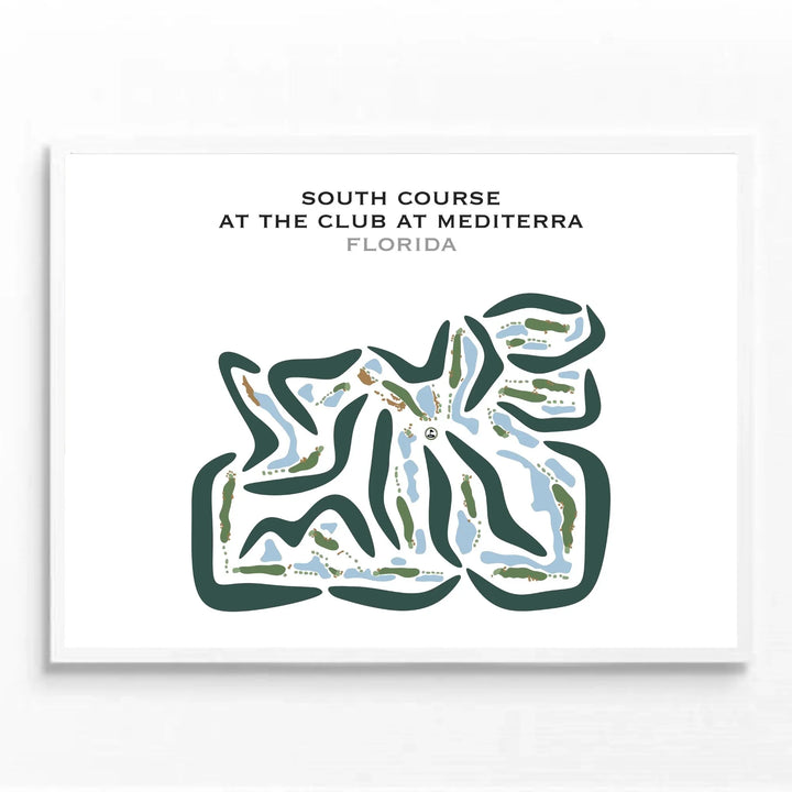 South Course at The Club at Mediterra, Florida - Printed Golf Courses