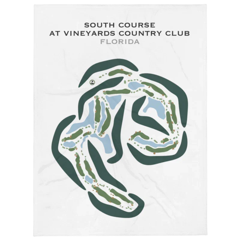 South Course at Vineyards Country Club, Florida - Printed Golf Courses