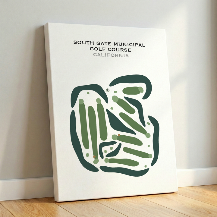 South Gate Municipal Golf Course, California - Printed Golf Courses