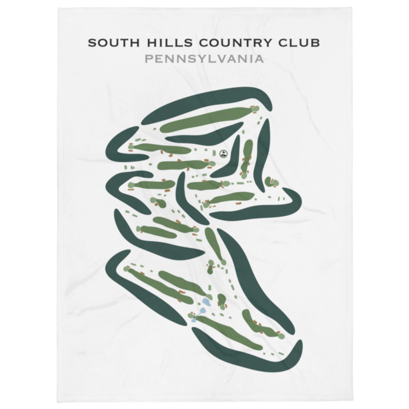 South Hills Country Club, Pennsylvania - Printed Golf Course