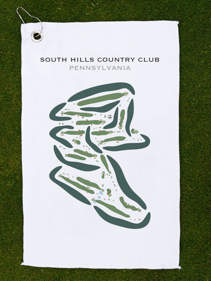 South Hills Country Club, Pennsylvania - Printed Golf Course