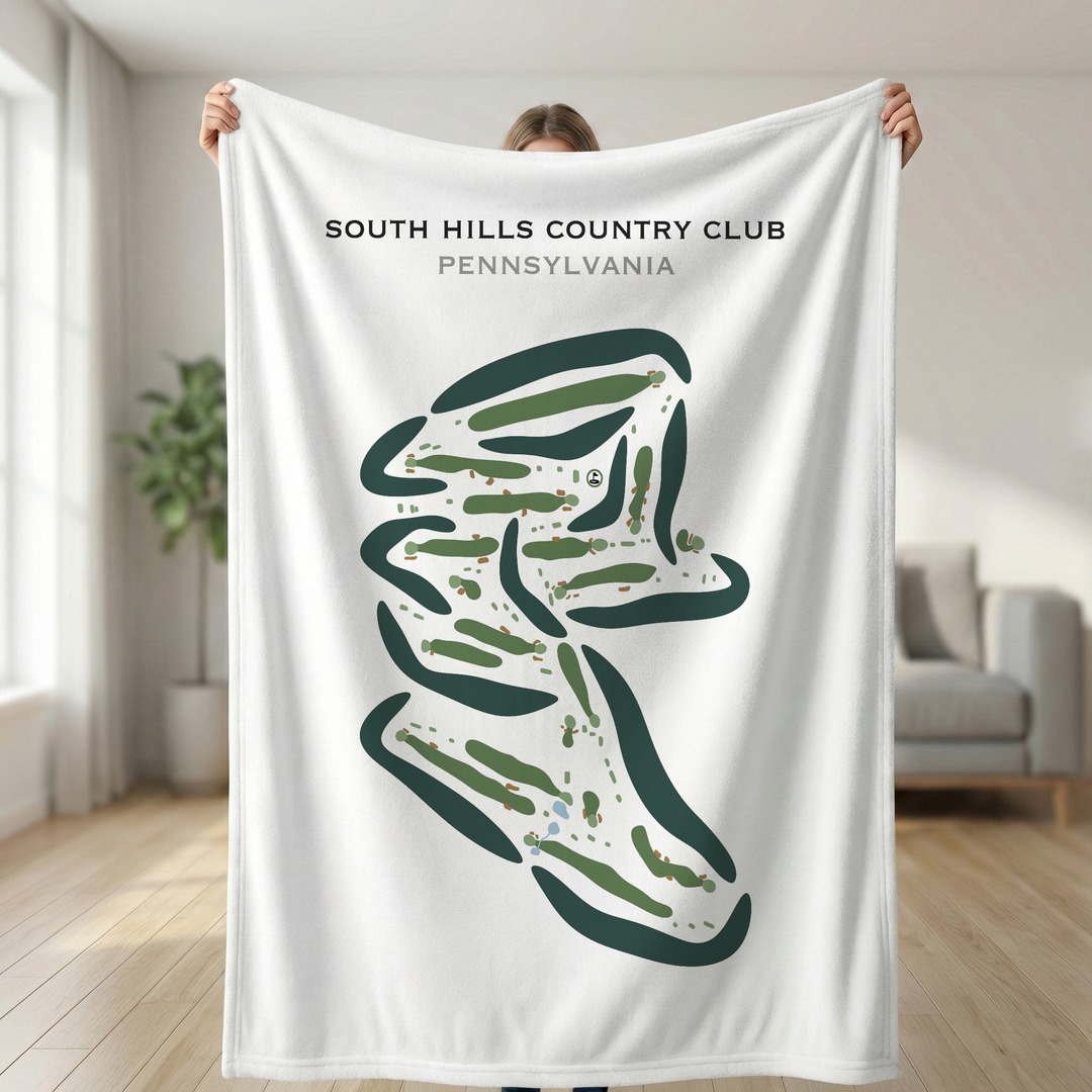South Hills Country Club, Pennsylvania - Printed Golf Course