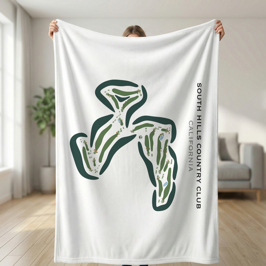South Hills Country Club, California - Printed Golf Courses