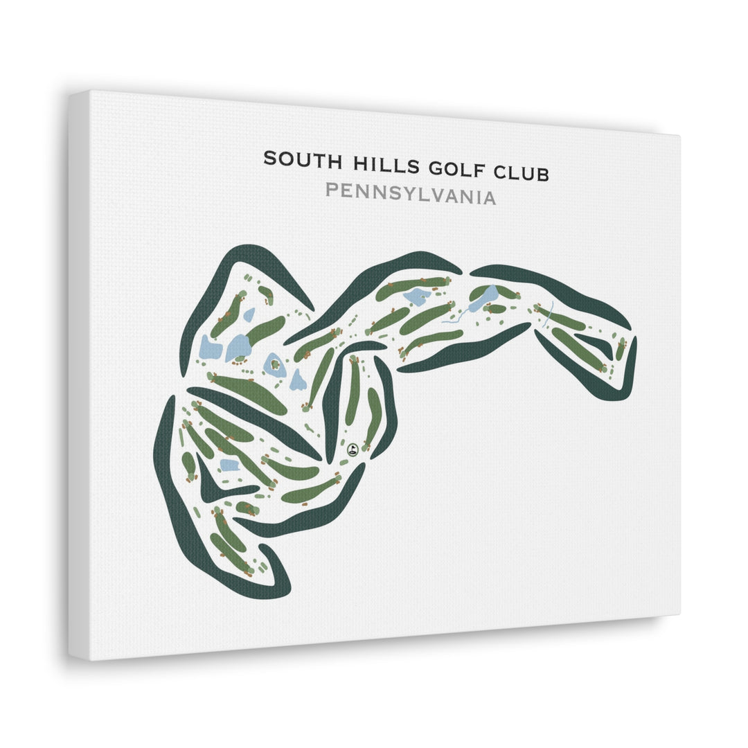 South Hills Golf Club, Pennsylvania - Printed Golf Courses
