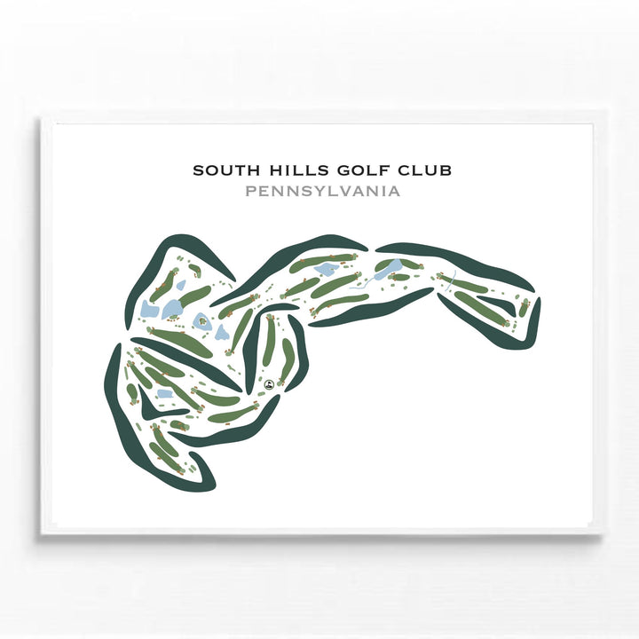 South Hills Golf Club, Pennsylvania - Printed Golf Courses