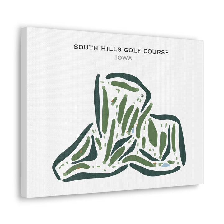 South Hills Golf Course, Iowa - Printed Golf Courses