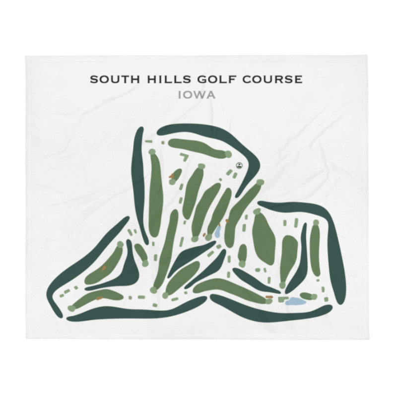 South Hills Golf Course, Iowa - Printed Golf Courses