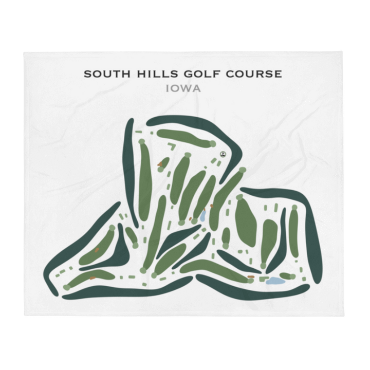 South Hills Golf Course, Iowa - Printed Golf Courses