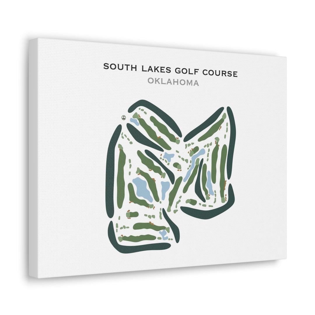 South Lakes Golf Course, Oklahoma - Printed Golf Courses