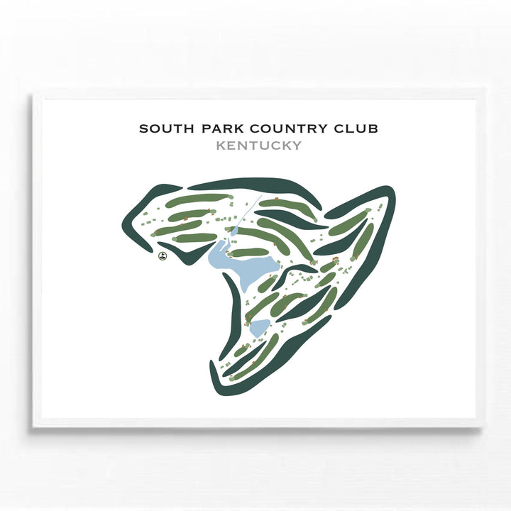 South Park Country Club, Kentucky - Printed Golf Courses