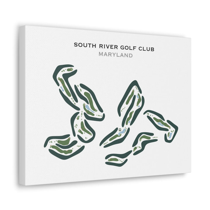 South River Golf Club, Maryland - Printed Golf Courses