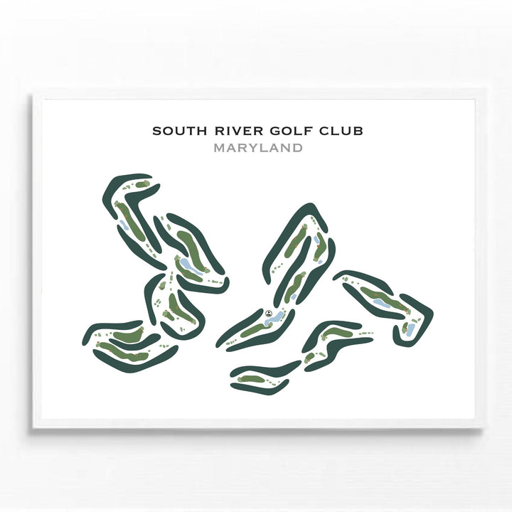 South River Golf Club, Maryland - Printed Golf Courses