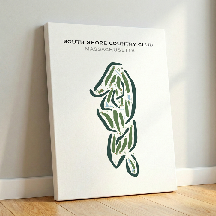 South Shore Country Club, Massachusetts - Printed Golf Courses