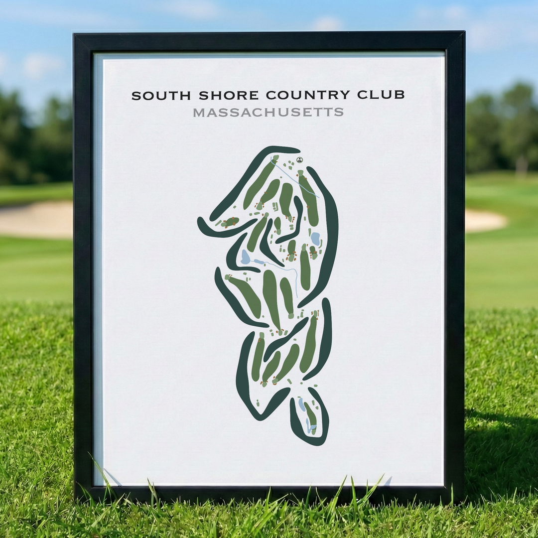 South Shore Country Club, Massachusetts - Printed Golf Courses