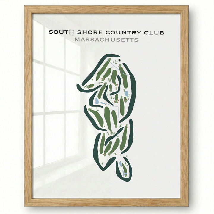 South Shore Country Club, Massachusetts - Printed Golf Courses