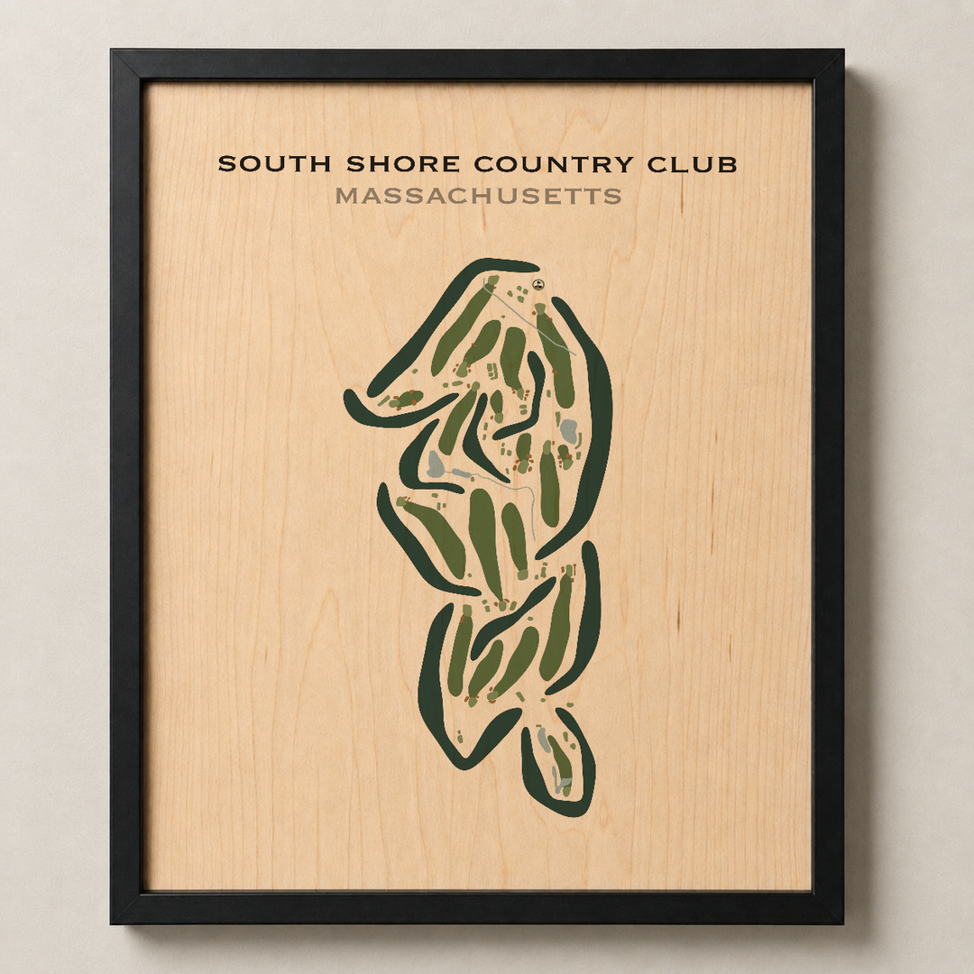 South Shore Country Club, Massachusetts - Printed Golf Courses