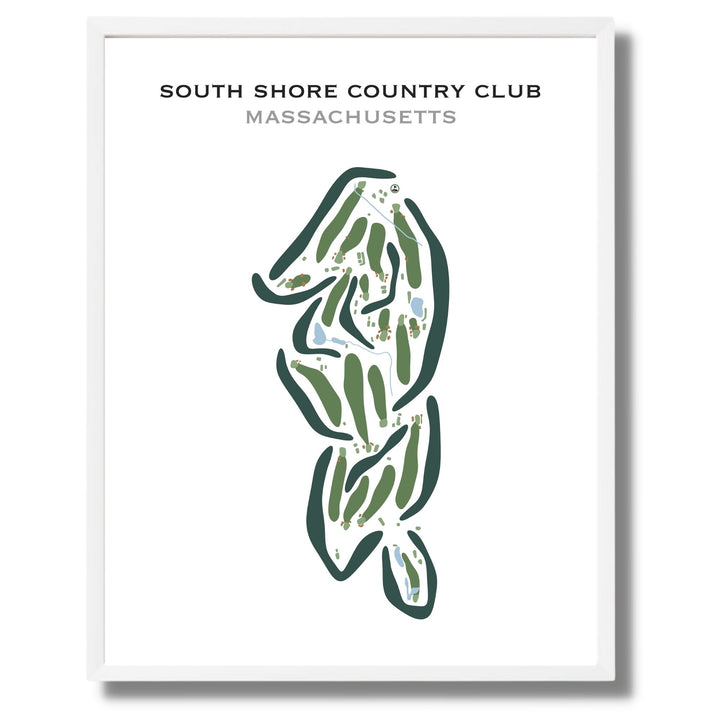 South Shore Country Club, Massachusetts - Printed Golf Courses