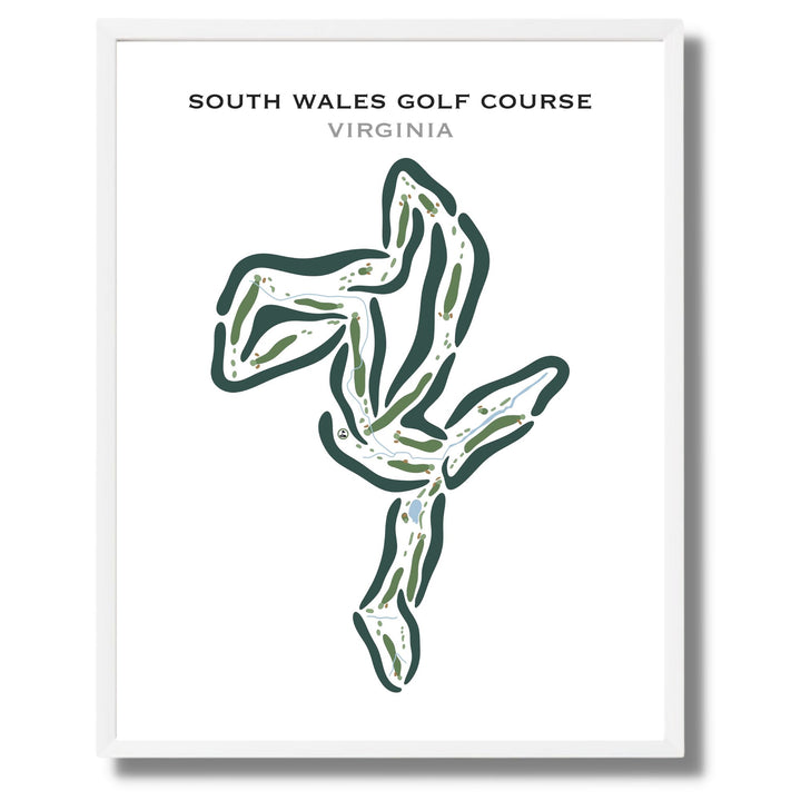 South Wales Golf Course, Virginia - Printed Golf Courses