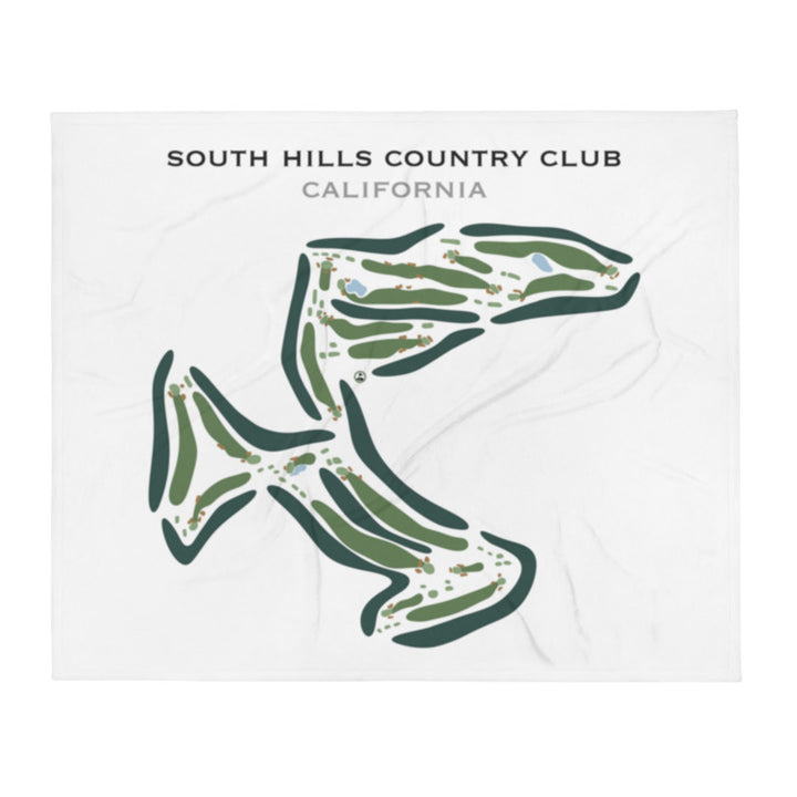 South Hills Country Club, California - Printed Golf Course