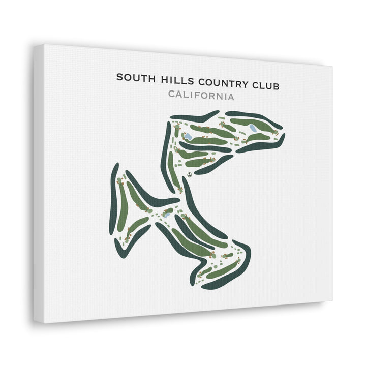 South Hills Country Club, California - Printed Golf Course