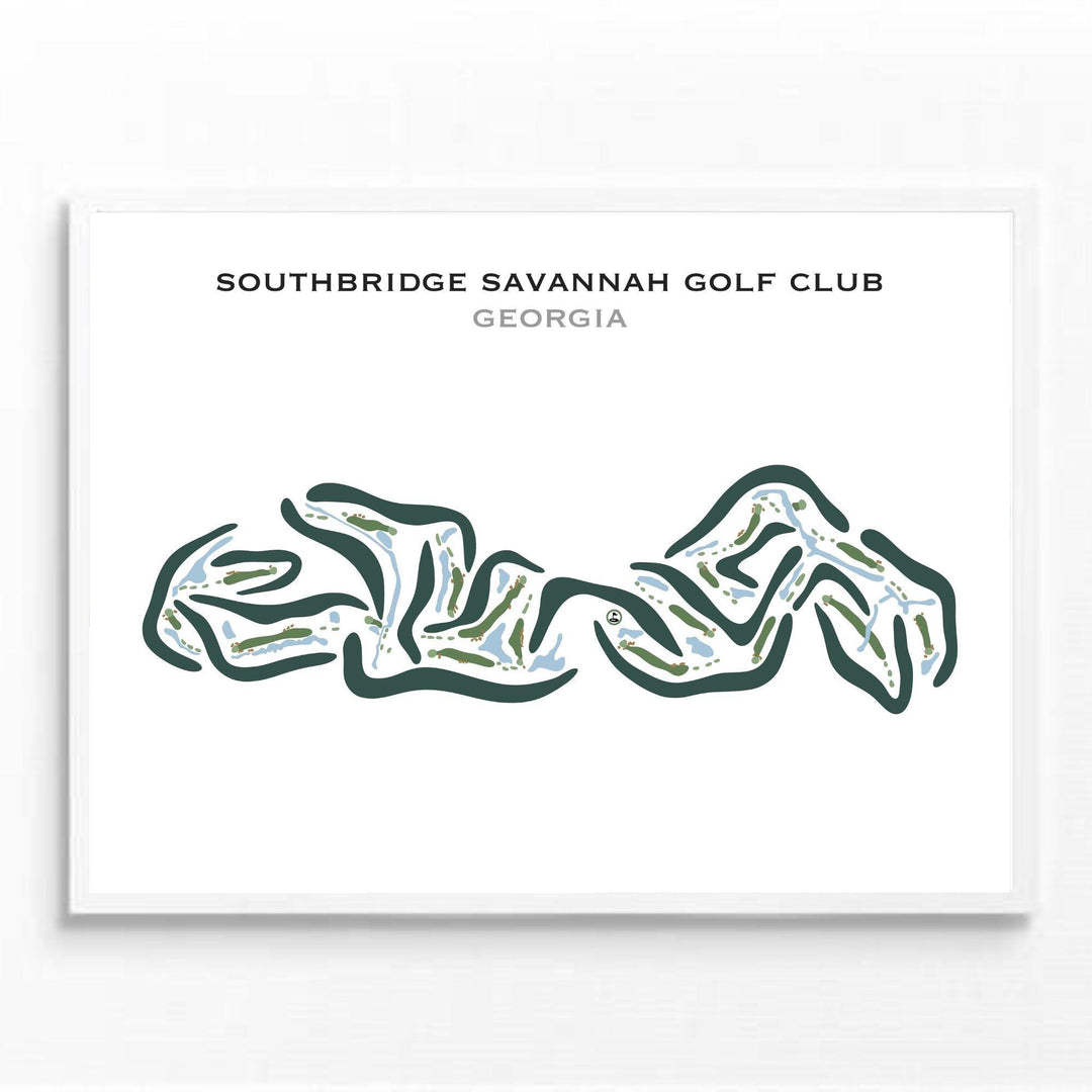 Southbridge Savannah Golf Club, Georgia - Printed Golf Courses - Golf Course Prints