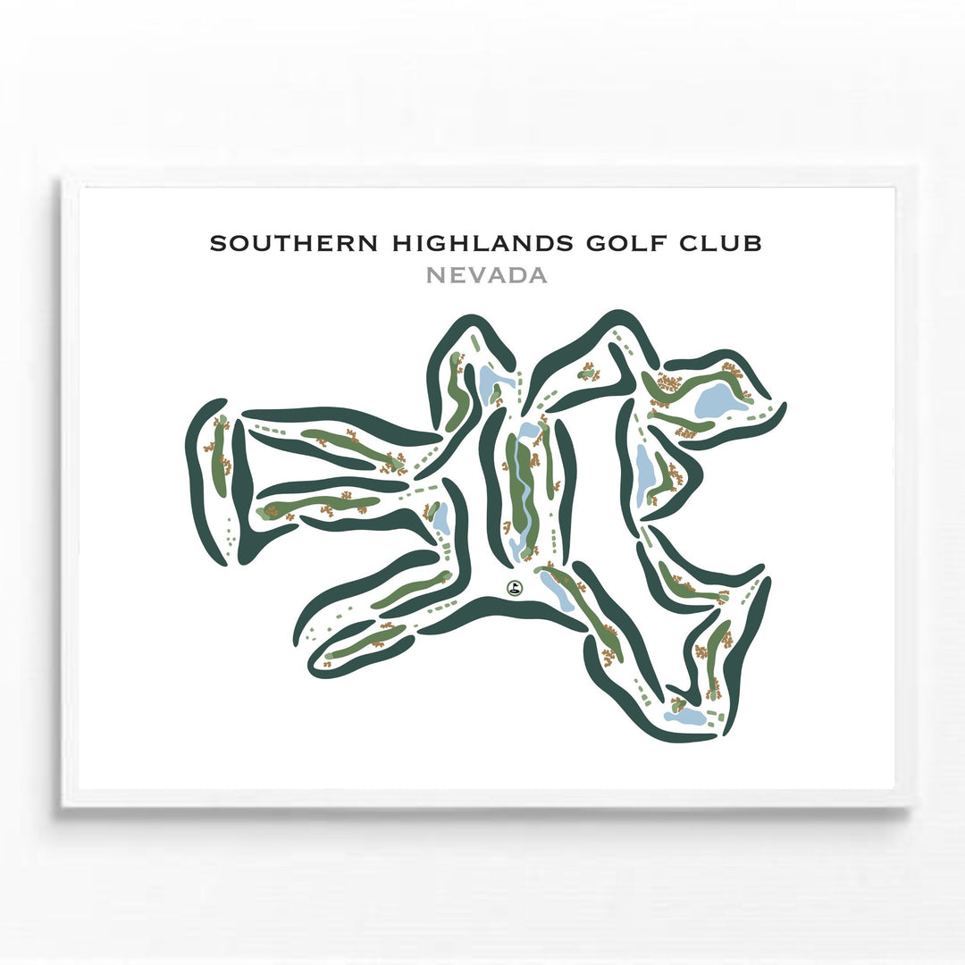 Southern Highlands Golf Club, Nevada - Printed Golf Courses