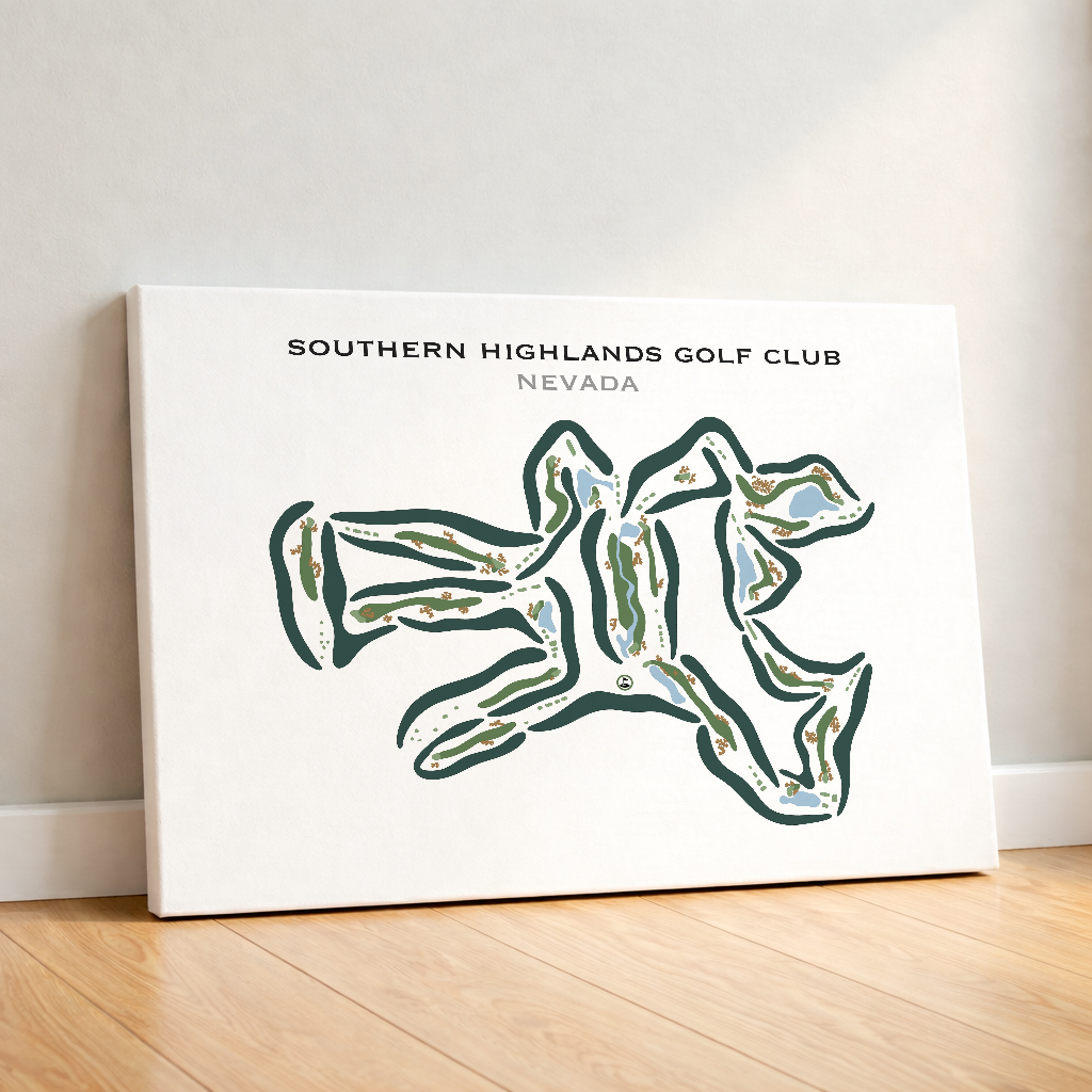 Southern Highlands Golf Club, Nevada - Printed Golf Courses