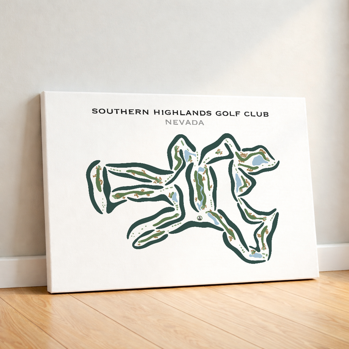Southern Highlands Golf Club, Nevada - Printed Golf Courses
