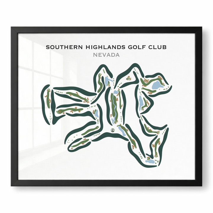 Southern Highlands Golf Club, Nevada - Printed Golf Courses