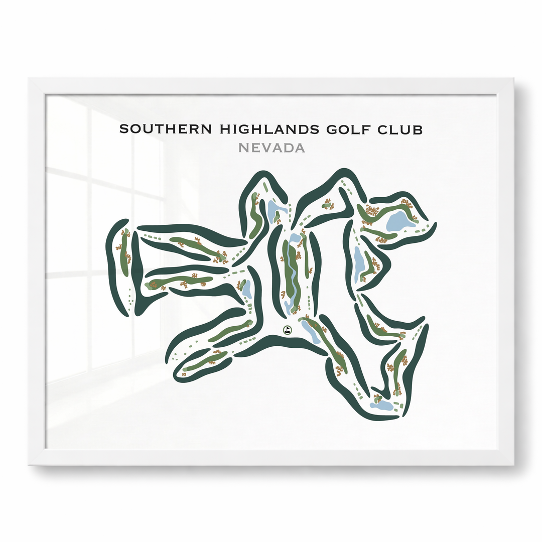 Southern Highlands Golf Club, Nevada - Printed Golf Courses