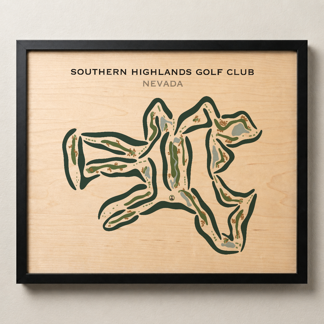 Southern Highlands Golf Club, Nevada - Printed Golf Courses