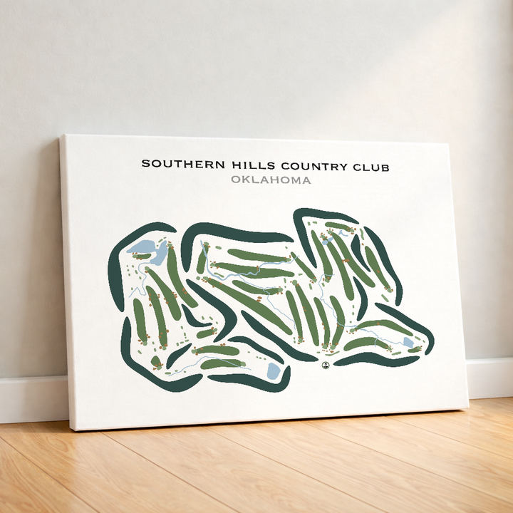 Southern Hills Country Club, Oklahoma - Printed Golf Courses