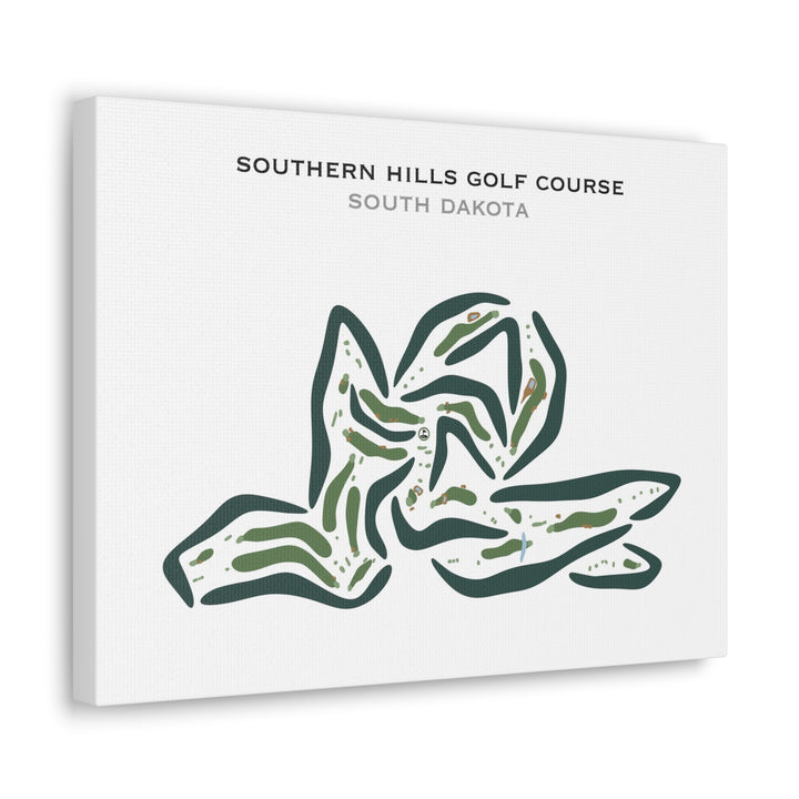 Southern Hills Golf Course, South Dakota - Printed Golf Courses