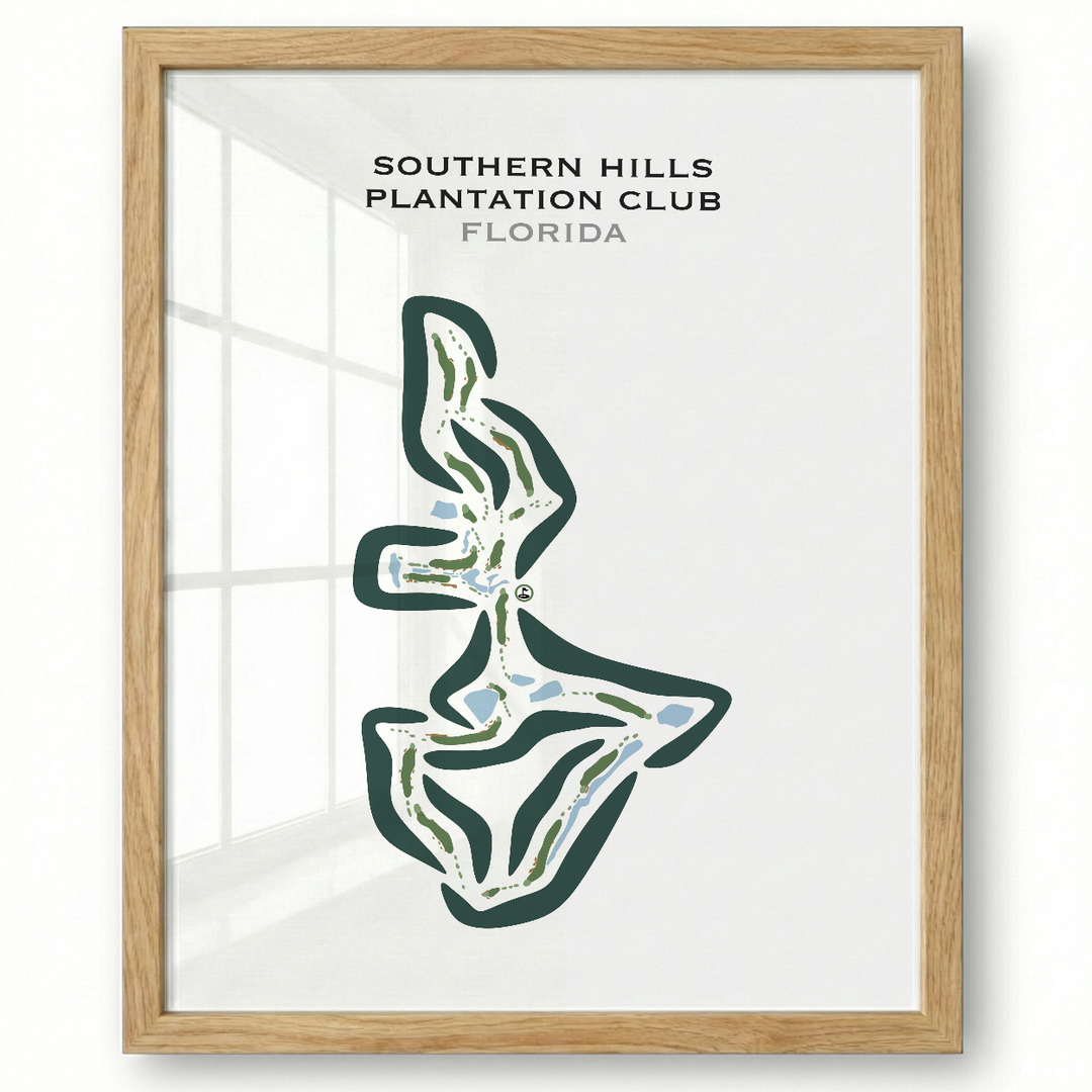 Southern Hills Plantation Club, Florida - Printed Golf Courses