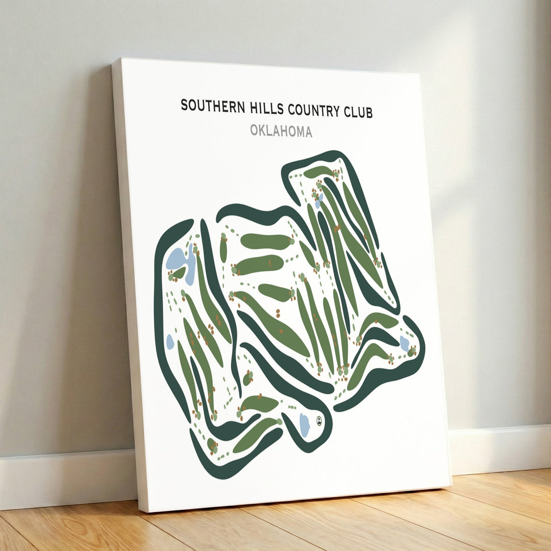 Southern Hills Country Club, Oklahoma - Printed Golf Courses