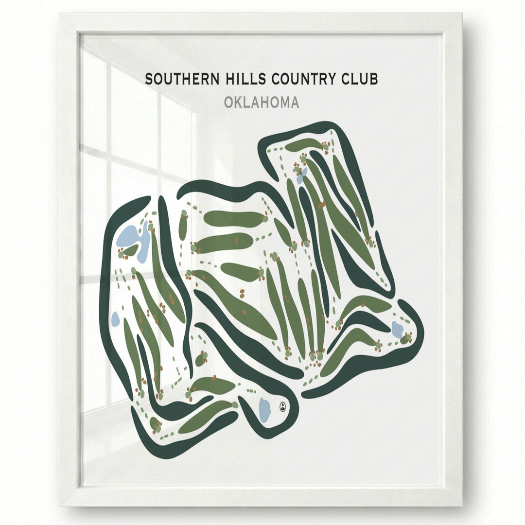 Southern Hills Country Club, Oklahoma - Printed Golf Courses