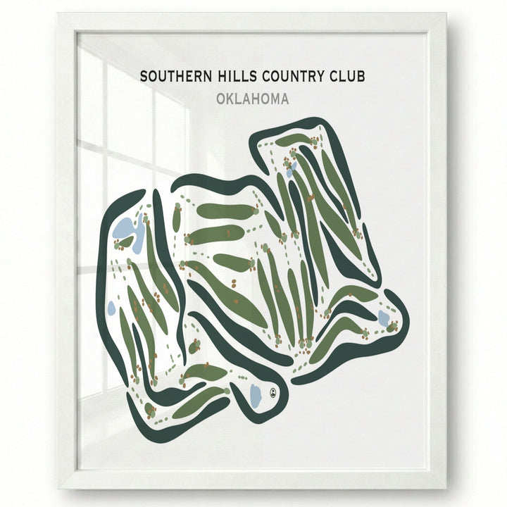 Southern Hills Country Club, Oklahoma - Printed Golf Courses