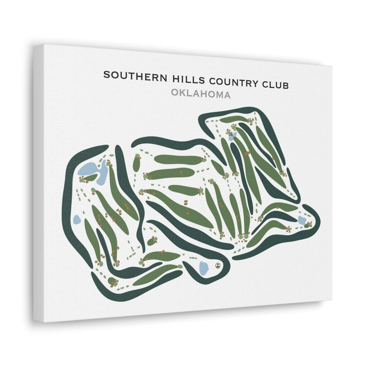 Southern Hills Country Club, Oklahoma - Printed Golf Courses - Golf Course Prints