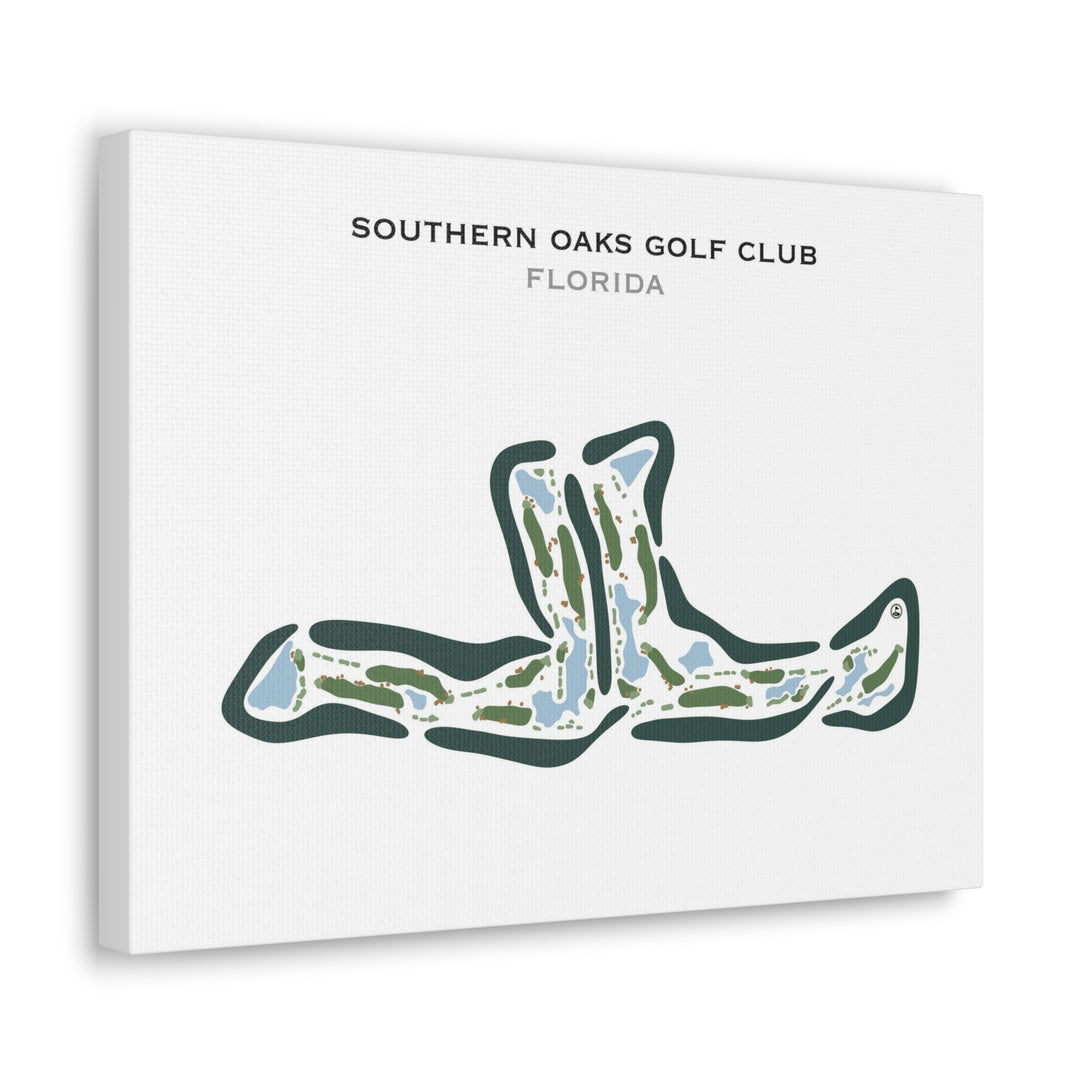 Southern Oaks Golf Club, Florida - Printed Golf Courses