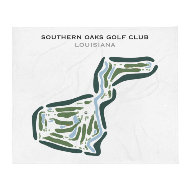 Southern Oaks Golf Club, Louisiana - Printed Golf Courses