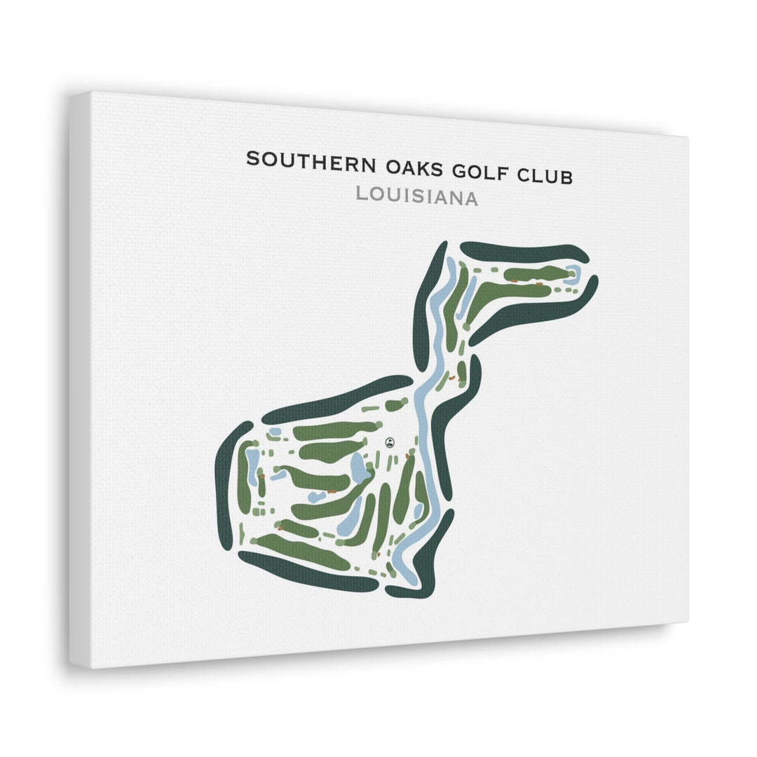 Southern Oaks Golf Club, Louisiana - Printed Golf Courses