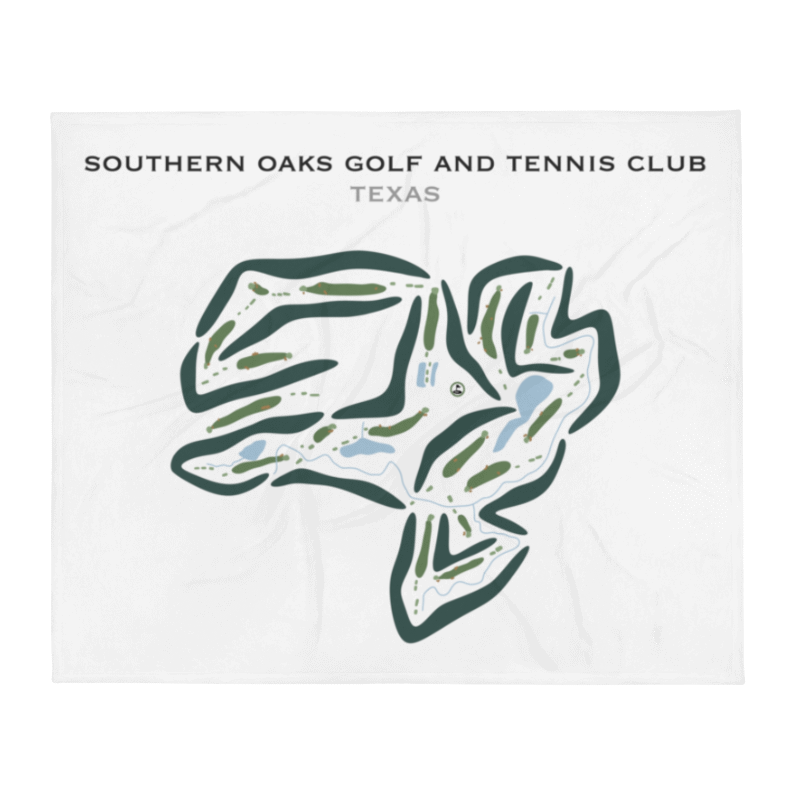 Southern Oaks Golf & Tennis Club, Texas - Printed Golf Courses